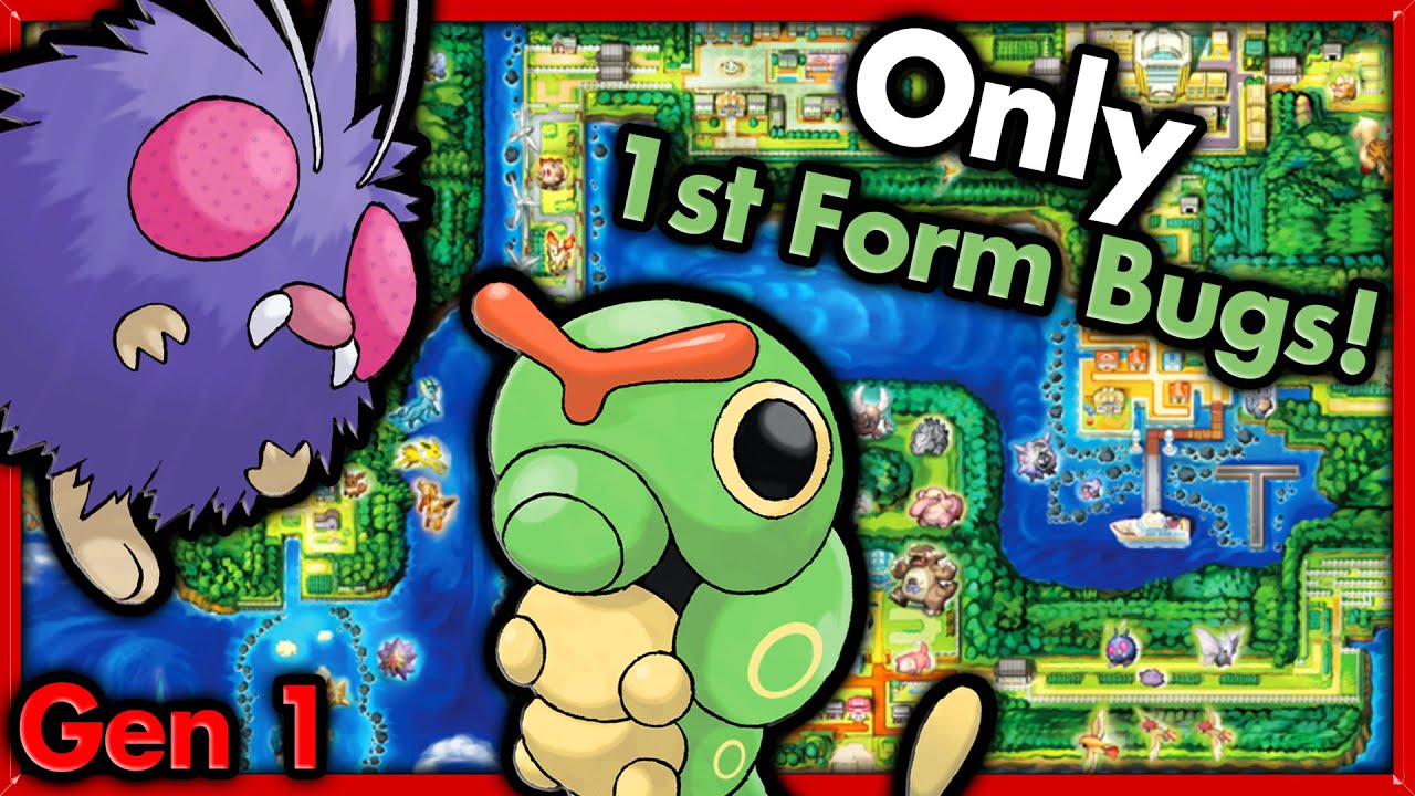 Can I Beat Pokemon Red with ONLY 1st Form Bug Pokemon? 🔴 Pokemon Challenges ► NO ITEMS IN BATTLE