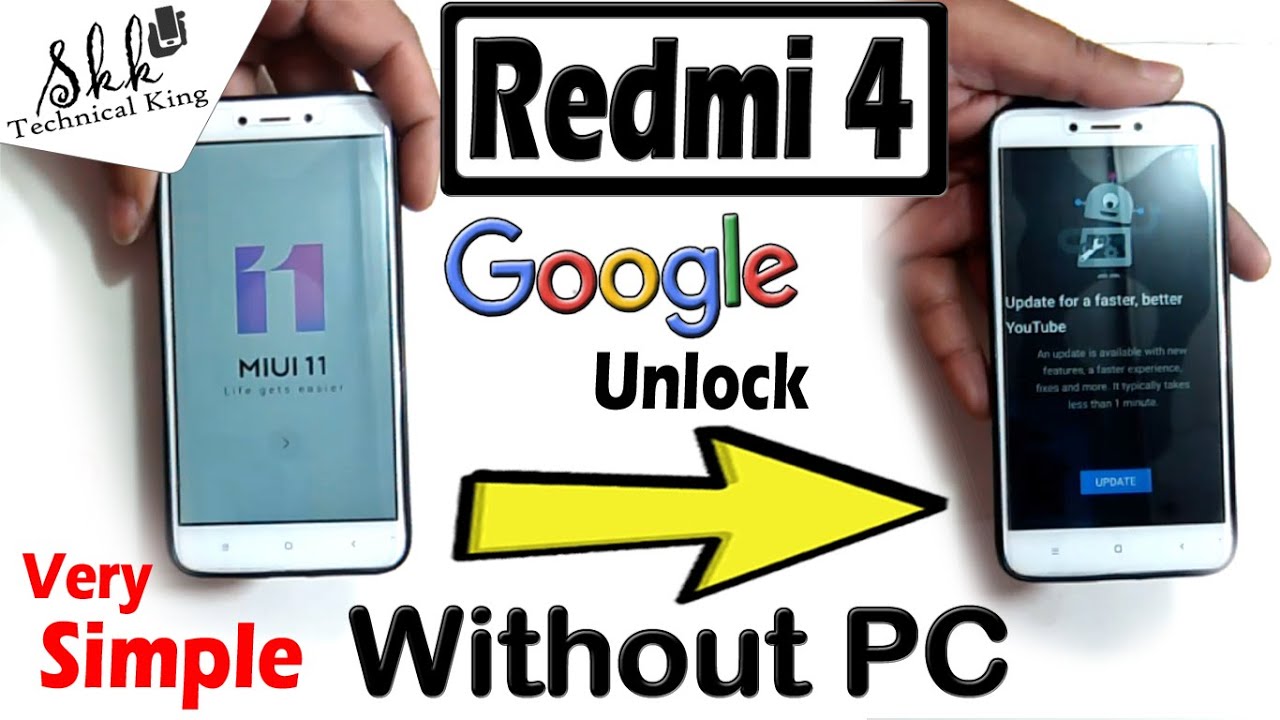 Разблокировка Redmi 4 Google🔓 Обход аккаунта Google без компьютера. Очень простые трюки. #Redmi4G...