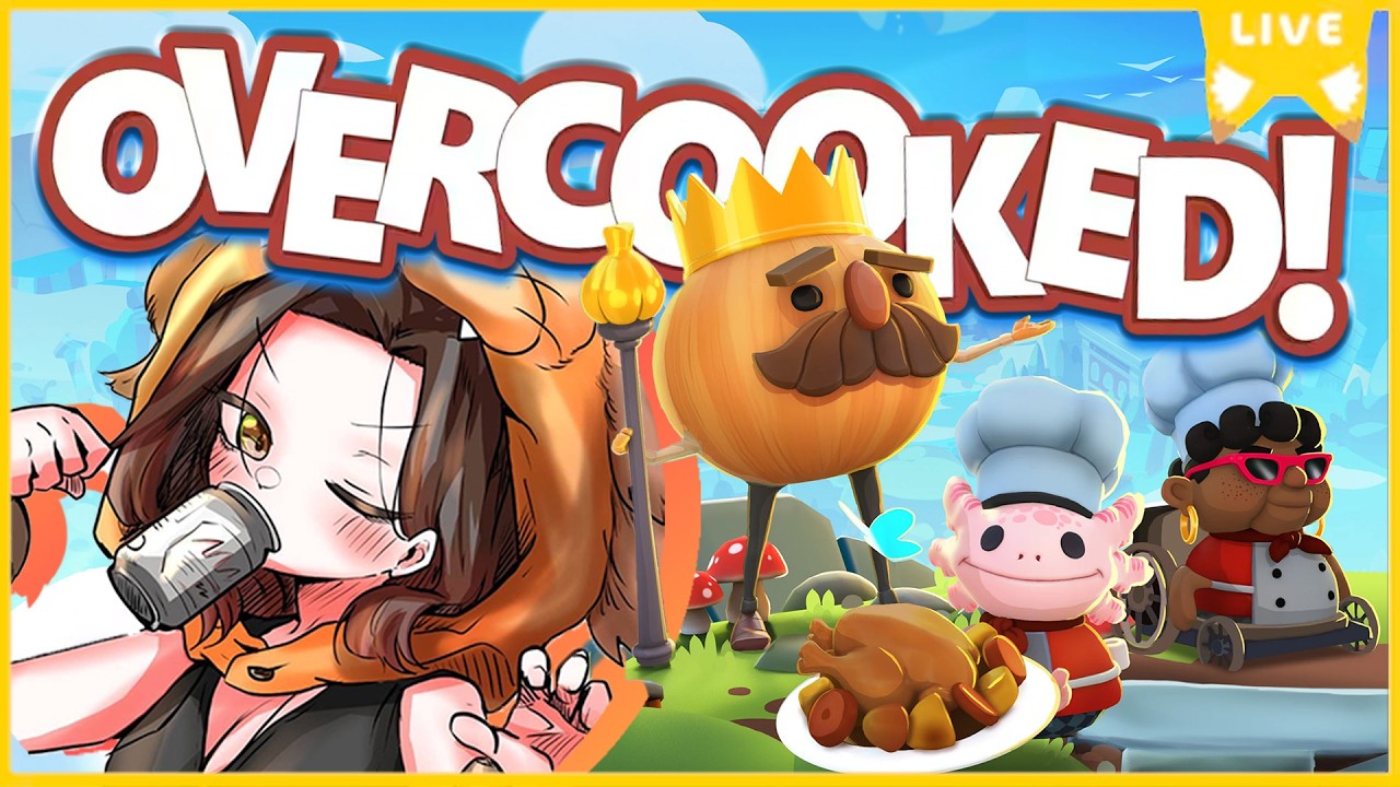 【OVERCOOKED】仕事の電話来るまでポリンキーと遊びつくす!!!!!🦁