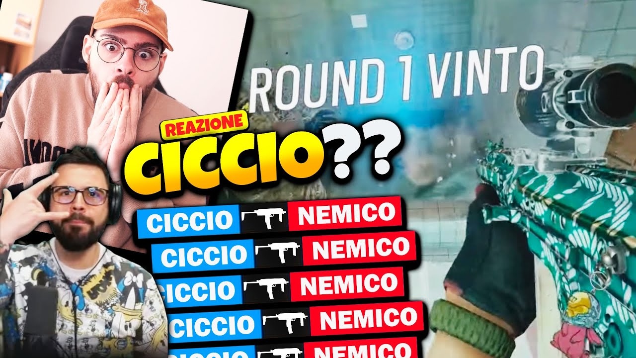 CICCIO CLUTCHA 2 ROUND?? *WOW* - Rainbow Six Siege ITA Reazione