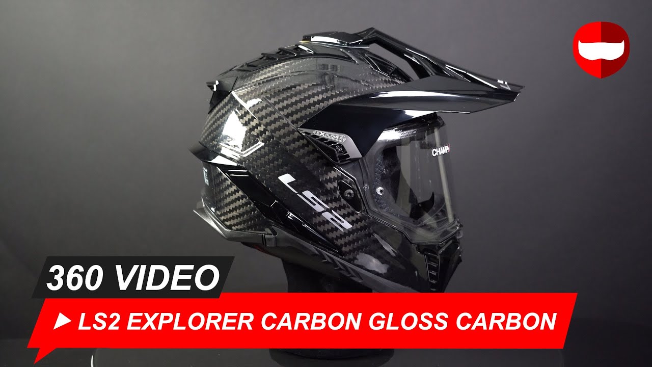 LS2 Explorer Carbon Gloss Carbon - ChampionHelmets.com