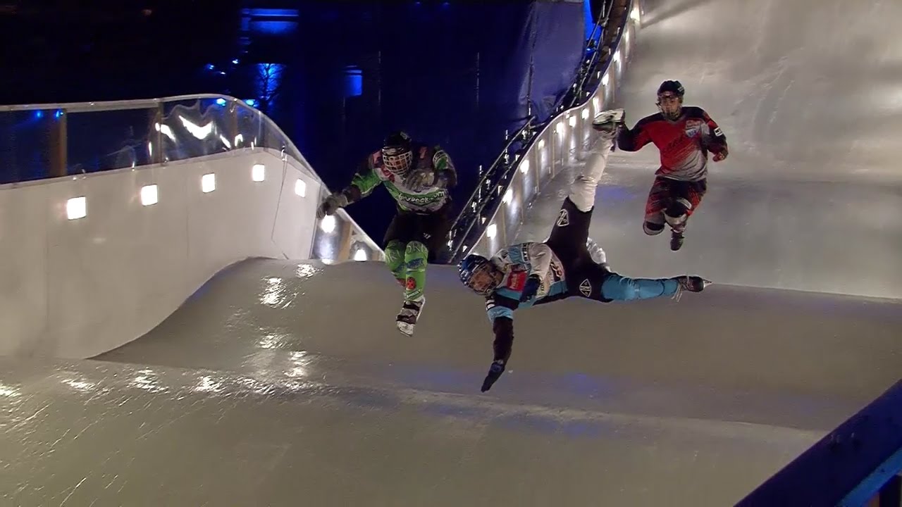 Best Ice Cross Crashes, Fails and Action - Crashed Ice