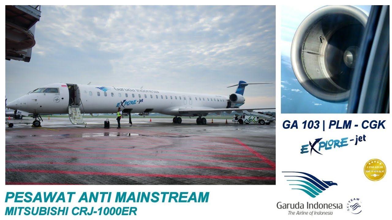 GARUDA INDONESIA MITSUBISHI CRJ-1000 | PALEMBANG - JAKARTA