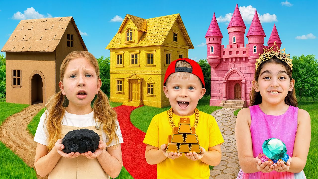 Tantangan Playhouse Kaya vs Miskin vs Super Kaya 💎 | Koleksi Cerita Anak Seru
