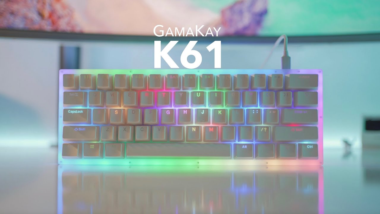 GamaKay K61 60% Hotswap Mechanical Keyboard Unboxing & Typing Sounds (Gateron Yellows)