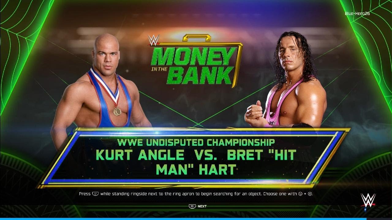 Kurt Angle Vs Bret Hart