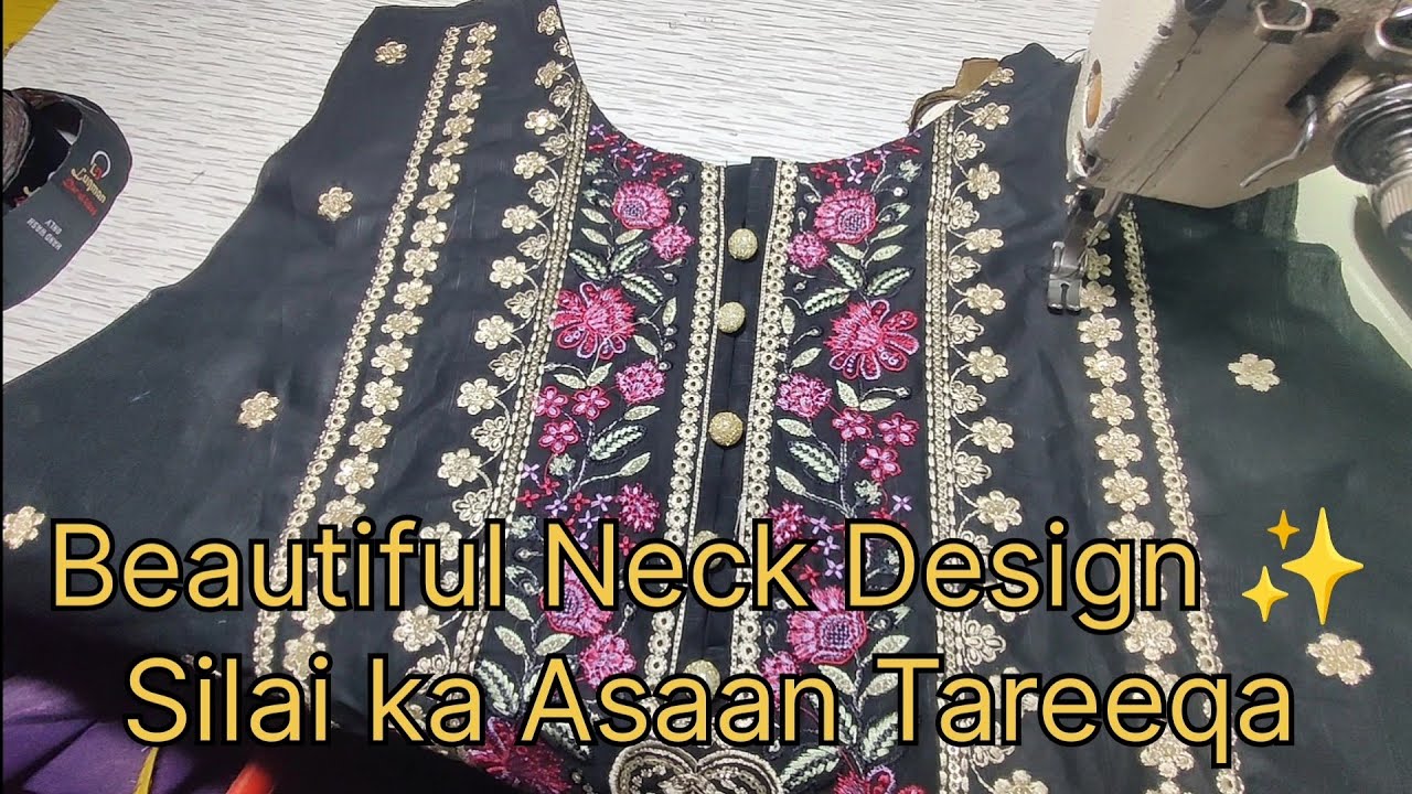 5 Minute Mein Beautiful Neck Design | Easy Lace Neck Design | Silai Tips