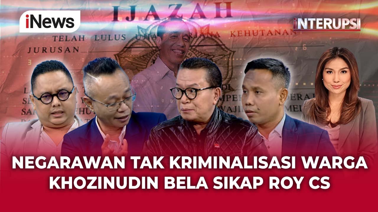 Khozinudin Sentil Tegas, Roy Cs Bukan Melawan Negara tapi Membela Kebenaran | INTERUPSI 22/1