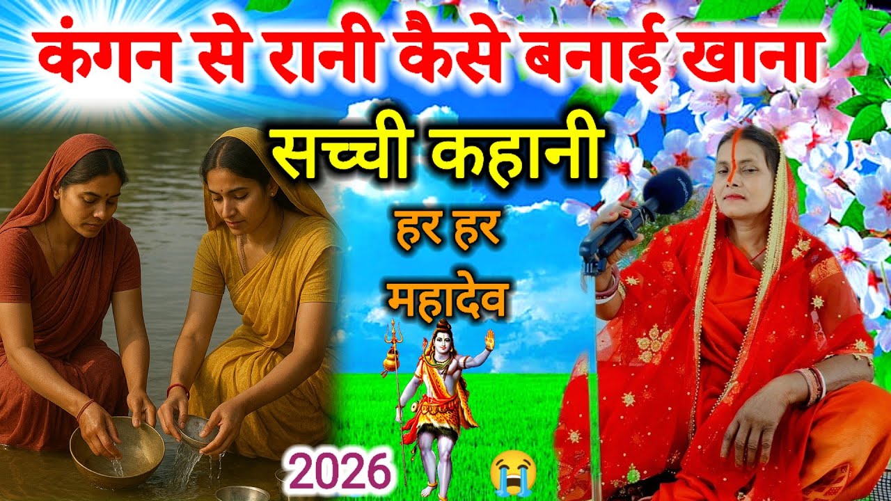 कंगन से कैसे बनाई रानी ने भोजन दुःखभरी कथा सुनिए | shiv charcha katha | shiv ji ka kahani #shivkatha