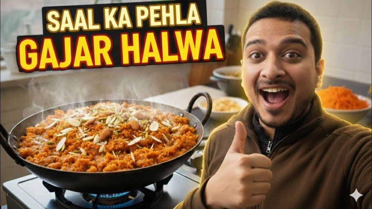 Saal ka pehla Gajar ka Halwa😍😍
