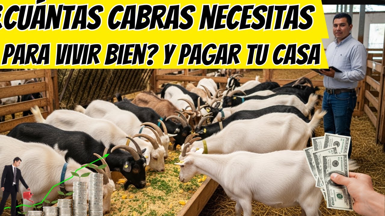 ¿Con cuántas cabras lecheras puedes VIVIR de ellas y críando y ganar dinero REAL cada mes