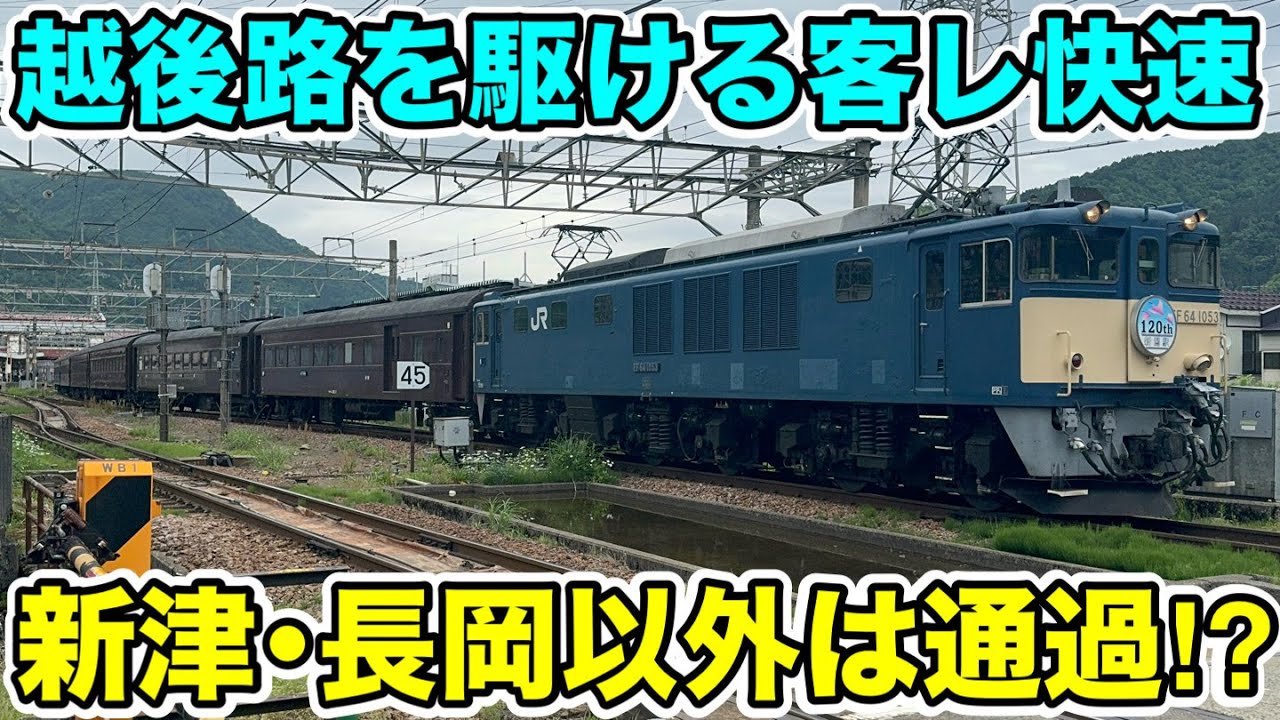 【新津･長岡以外は通過⁉︎】越後路を駆ける客レ快速に乗ってみた