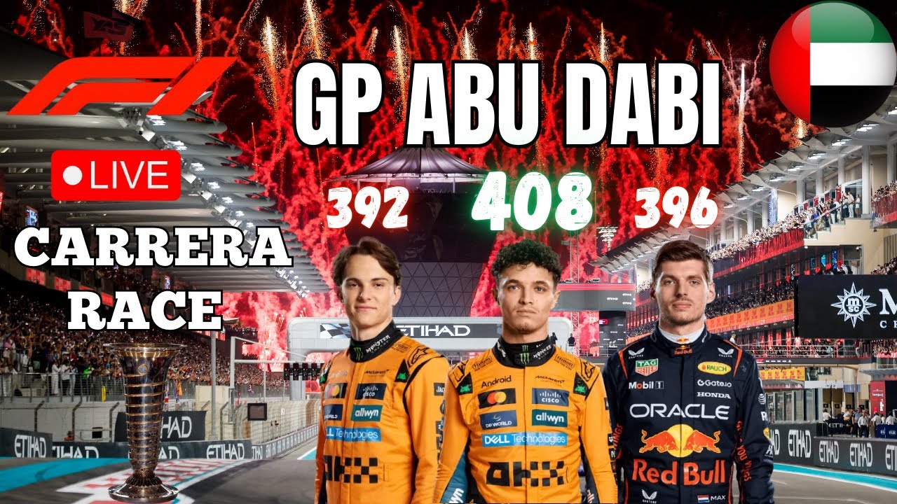 F1 EN VIVO🔴GP ABU DABI CARRERA COMPLETA FINAL DE TEMPORADA - COMENTARIOS EN ESPA&Ntilde;OL - Ivanin 8