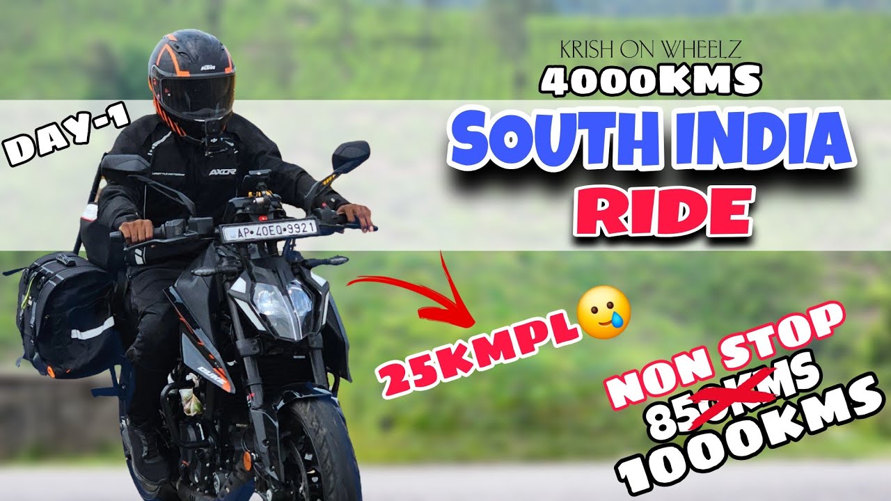South india ride on my duke 250 || Dream ride || Day - 1 || Telugu ||