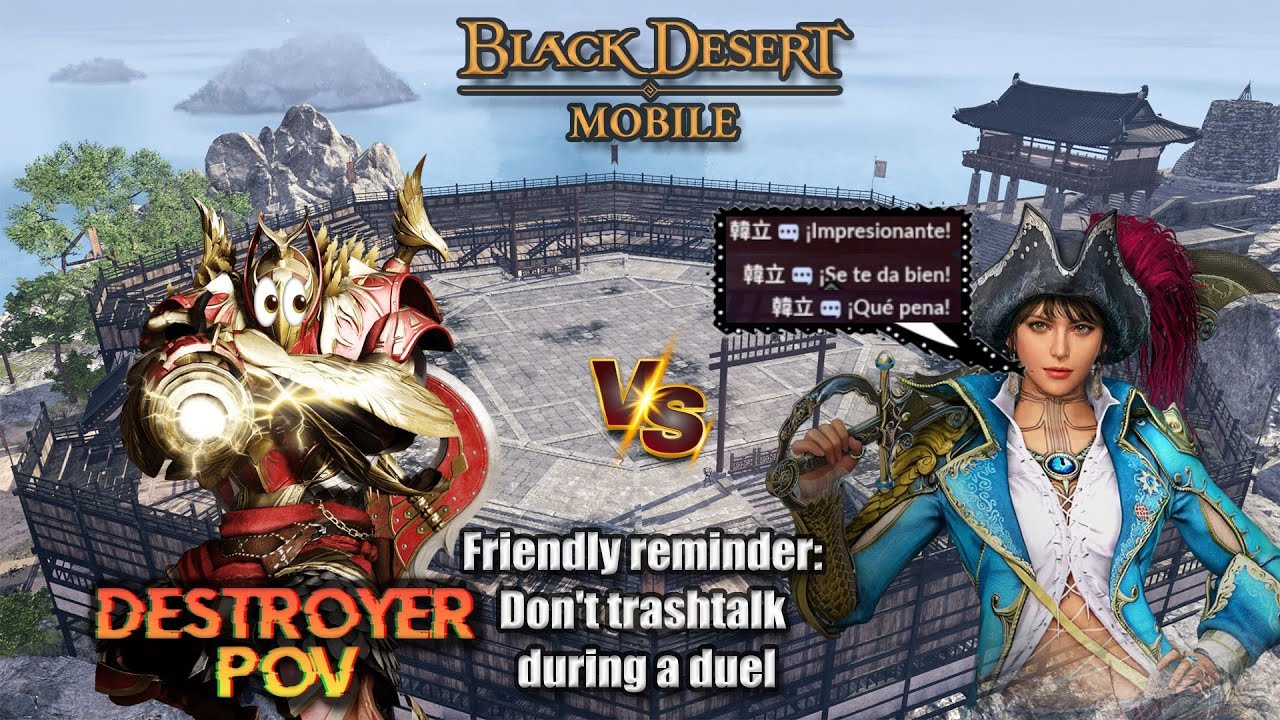 Black Desert Mobile &ndash; Martial God Tournament: Spar &ndash; Destroyer POV vs Corsair &ndash; AMERICA &ndash; 2025