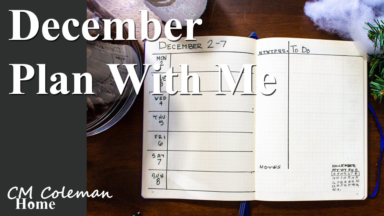 Plan With Me December Bullet Journal Set Up