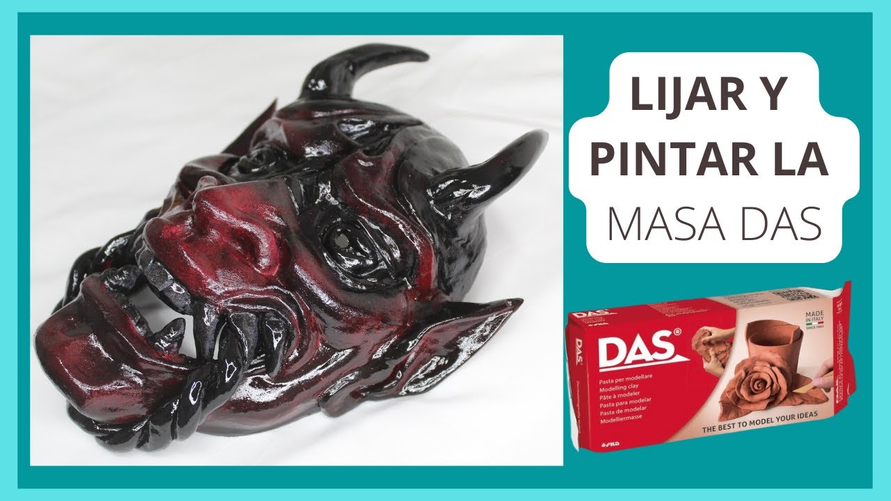 LIJAR Y PINTAR LA MASA DAS ONI MASK
