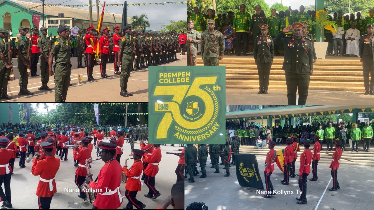 Chief of Defense Staff inspects Prempeh College’s 75th Anniversary Parade in grand style💚💛