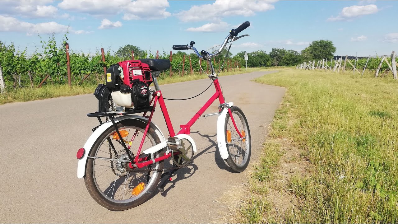 Honda GX 35 - 4T - 3/3/ - projížďka na skládacím kole