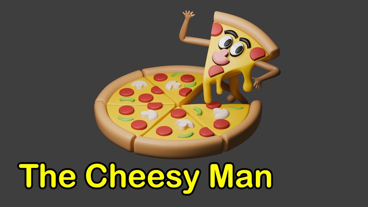 The Cheesy Man 3D Modeling - Blender 4.2