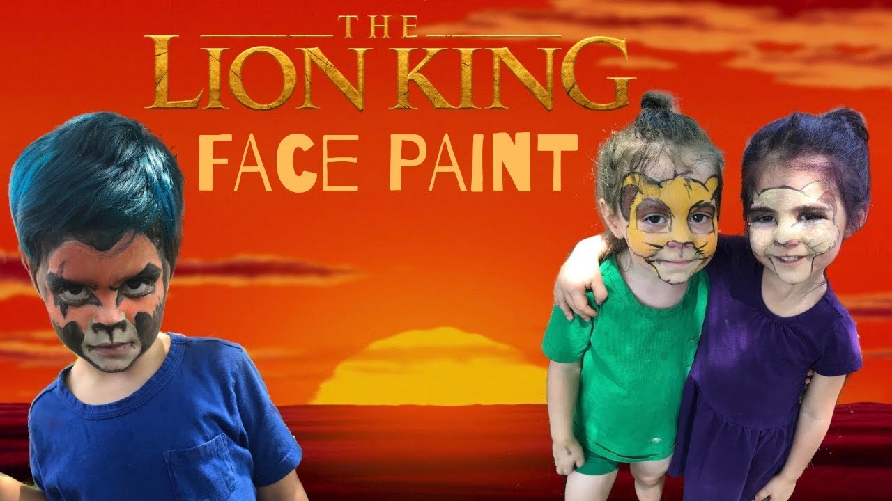 Disney Lion King Face paint | Kids DIY Face paint