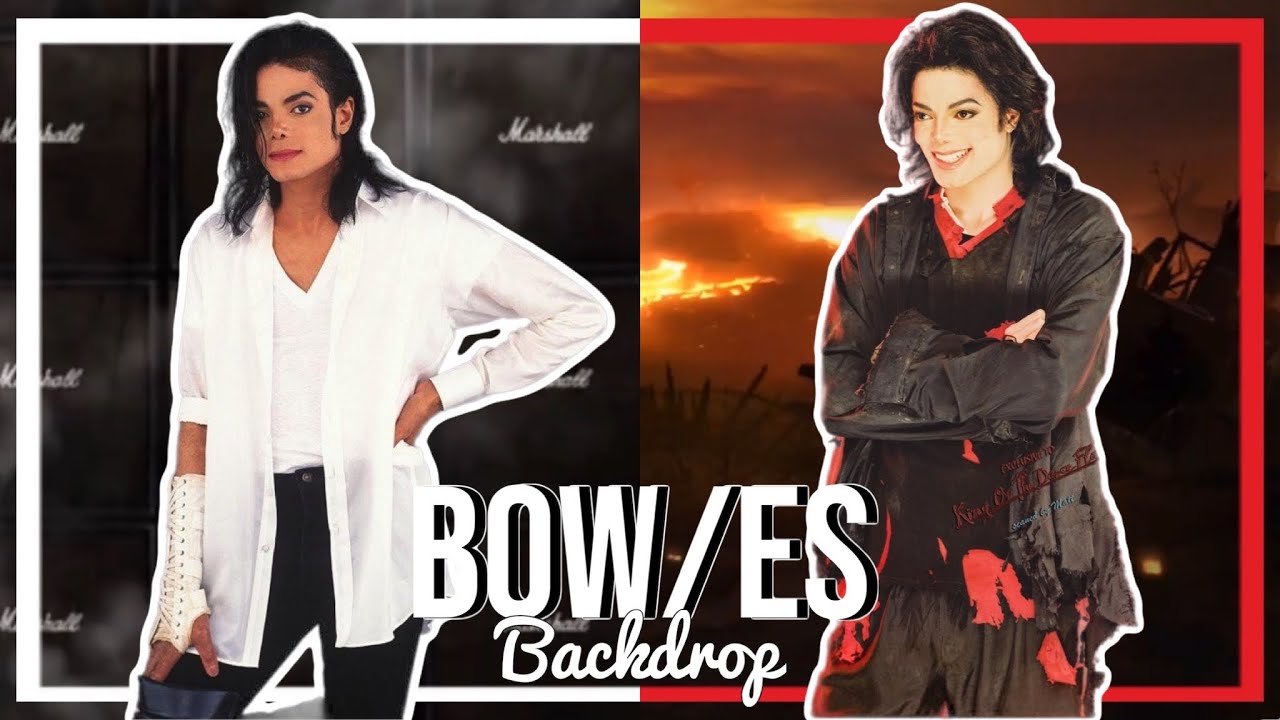 Michael Jackson Black or White / Earth Song Backdrop