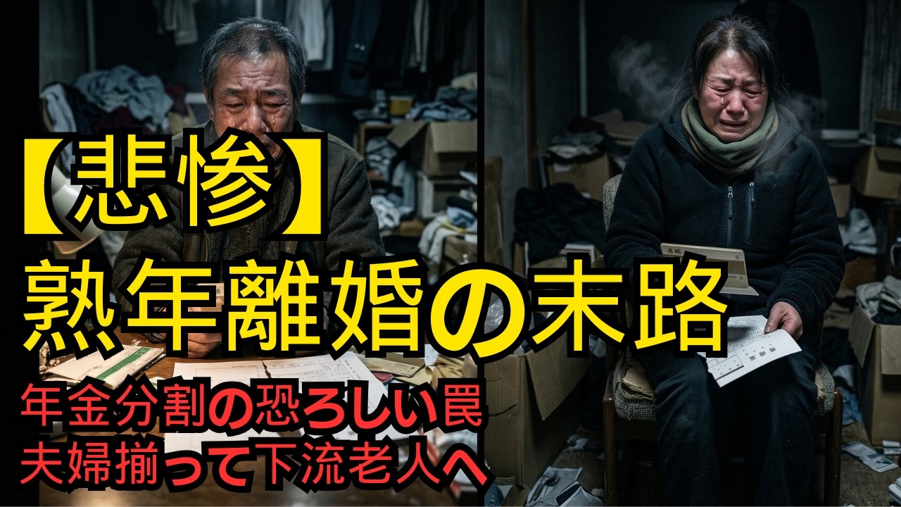【悲惨】「夫と別れて自由になりたい」熟年離婚で年金半減、貯金ゼロ…自由を求めた60代夫婦の残酷な同伴破産