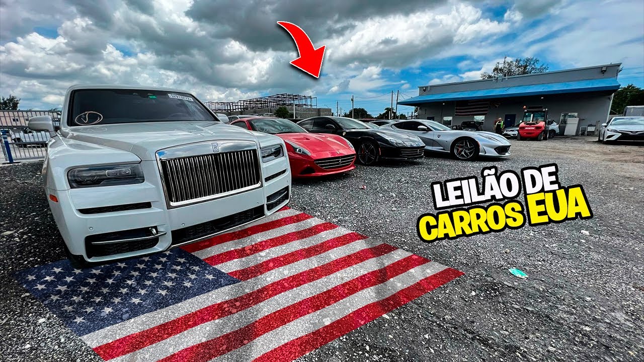 TUDO LEILÃO NOS ESTADOS UNIDOS ATRÁS DE CARROS MAIS DESEJADOS DO MUNDO
