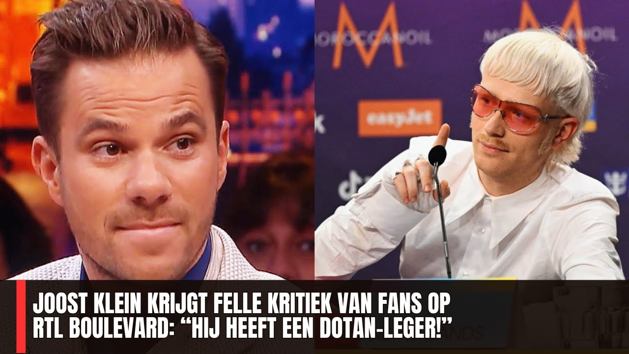 Joost Klein krijgt felle kritiek van fans op RTL Boulevard: “Hij heeft een Dotan-leger!”
