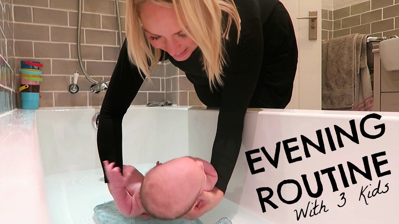 EVENING ROUTINE WITH 3 KIDS