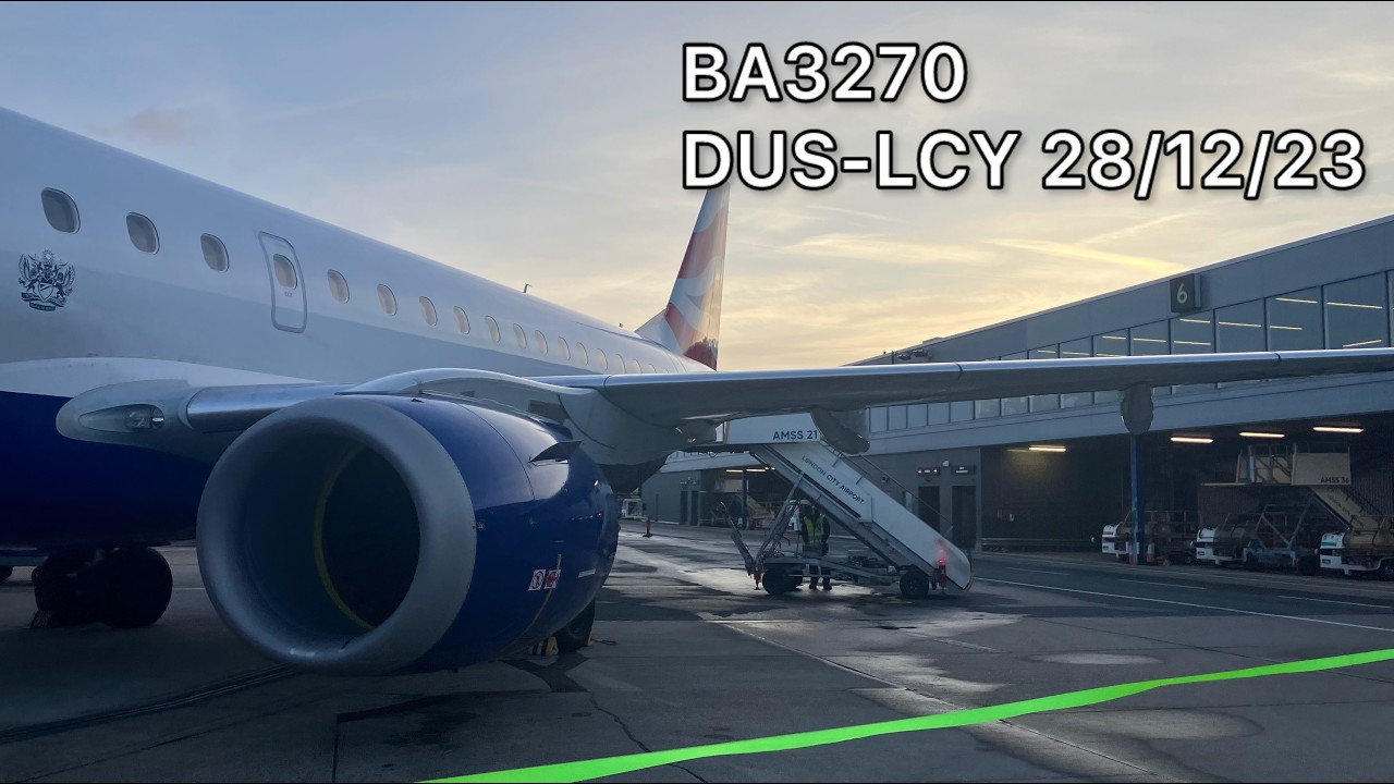 British Airways E190 arriving at London City
