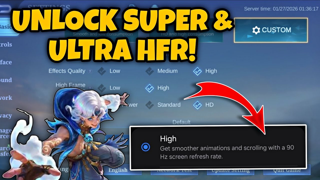 How to Get SMOOTH HFR in Mobile Legends using this Method.
