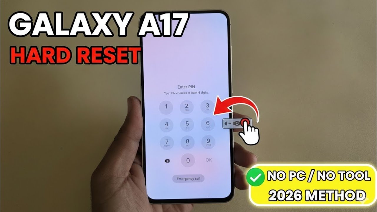 Сброс настроек Samsung Galaxy A17 до заводских (2026) | Разблокировка БЕЗ компьютера и инструментов!