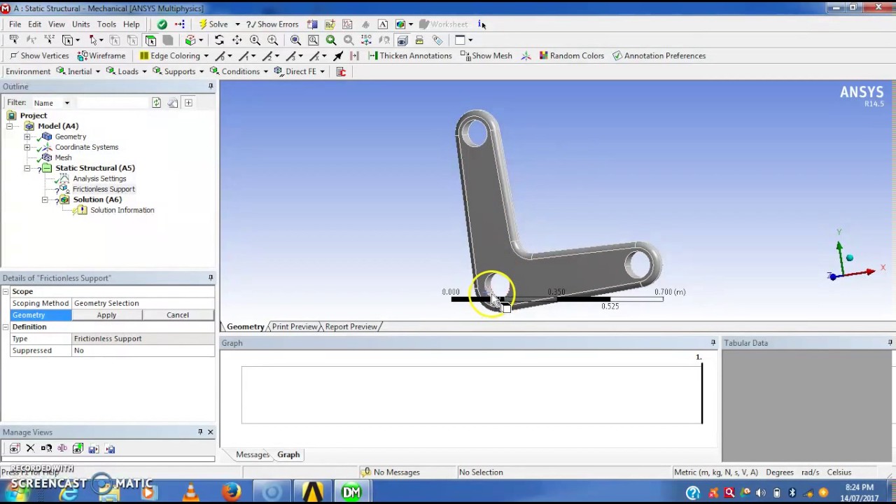 Bell crank lever Analysis by using Ansys Workbench