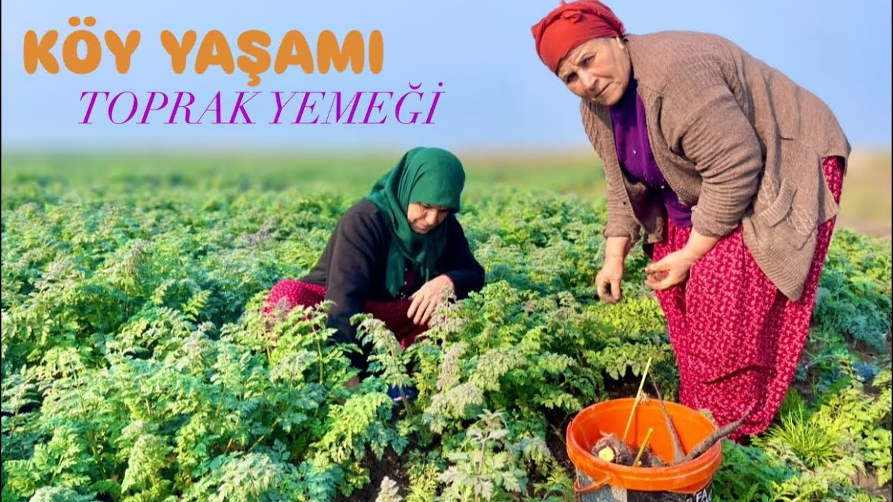 KÖYLÜLER BU YEMEĞE BAYILIYOR 😍 ODUN ATEŞİNDE TOPRAK YEMEĞİ | VİLLAGE LİFE VLOG