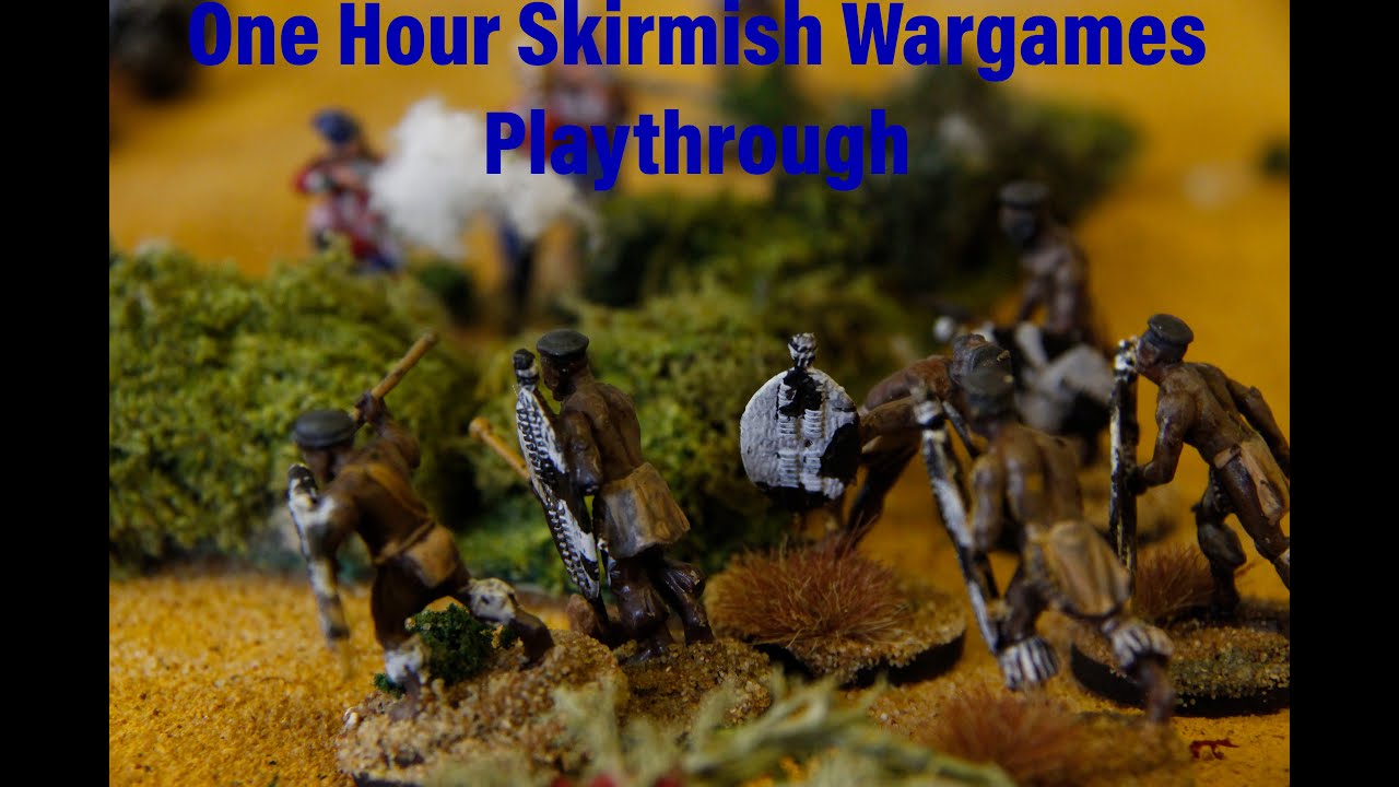 One Hour Skirmish Wargames - Zulu battle playthrough (TFPaS series)