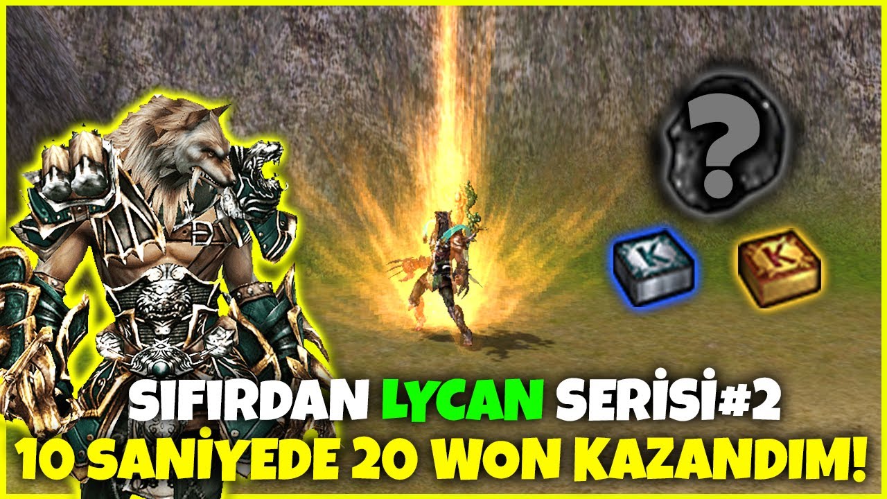 10 SANİYEDE 20 WON KAZANDIMM!! (%0.001 ŞANS) SIFIRDAN LYCAN #2 I Metin2 TR [Ruby] Lucifer #28