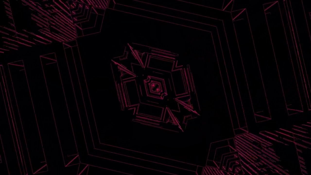 10 hours 4k uhd 60fps screensaver neon tunnel pink wireframe geometric patterns windows 11 v...