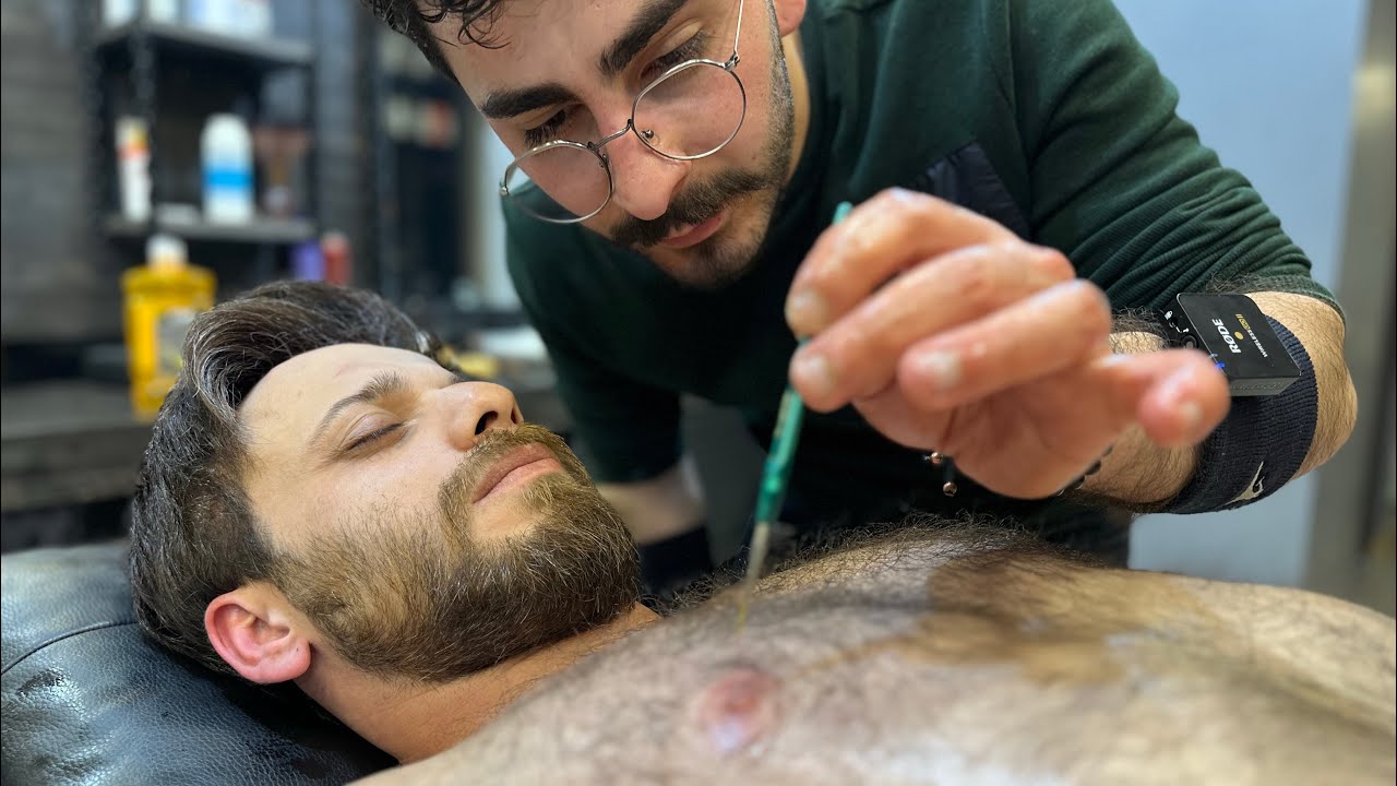 Asmr yusuf akc massage! head, back and chest massage… barber massage