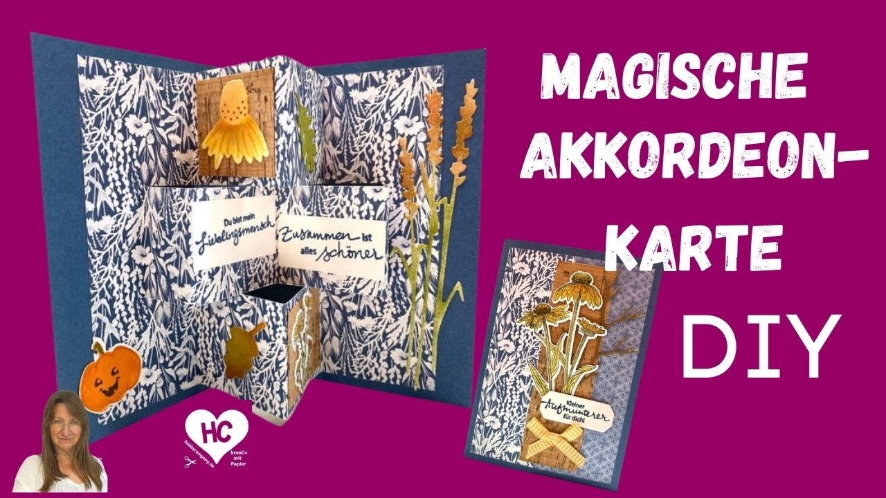 Magische Akkordeon Karte eine besondere Kartentechnik ganz einfach