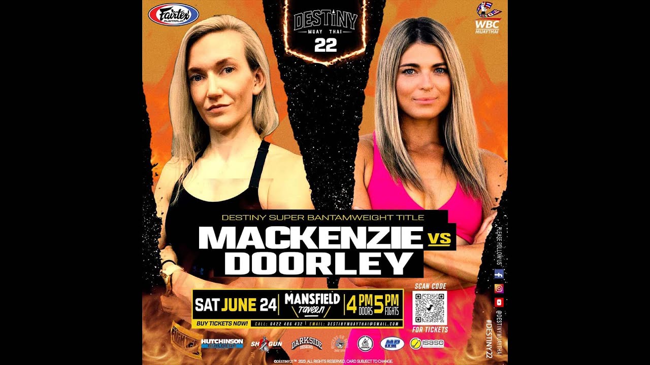 Bec Mackenzie Vs Melinda Doorley - Destiny Muaythai 22