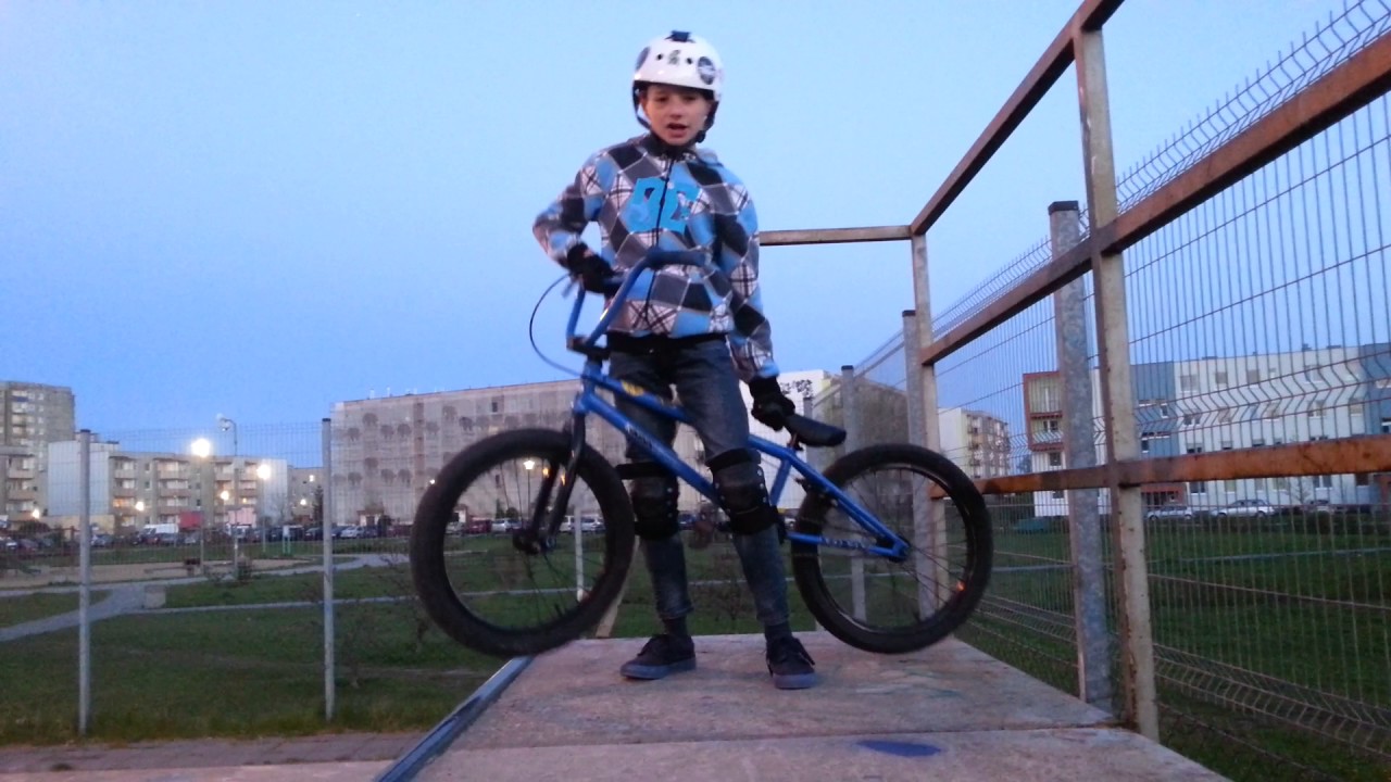 Nauka jazdy na BMX wjazd i zjazd VLOG#2