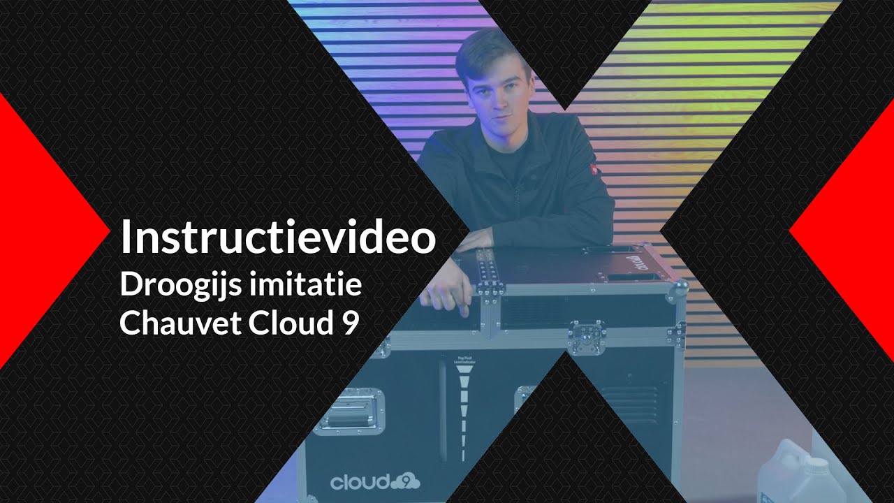Instructievideo - Droogijs imitatie Chauvet Cloud 9 | Lichtgeluidhuren.nl - Luxonos
