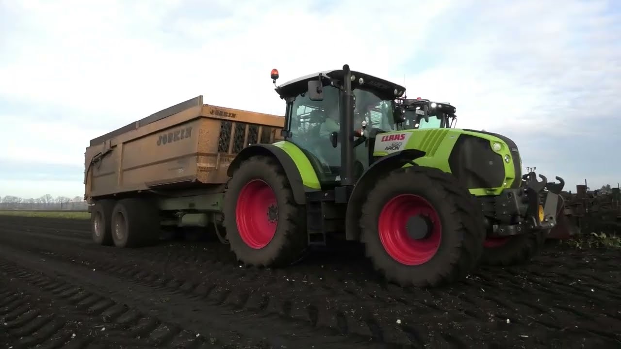 BIETEN ROOIEN MET VERVAET BEET EATER 925 MET CLAAS AXION 810 EN CLAAS ARION 650
