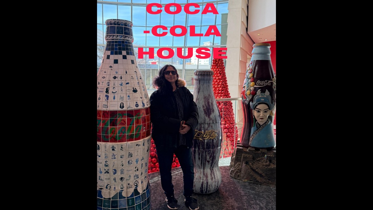 COCA -COLA house দেখলাম। Atlanta শহরের এটি আরো একটি আকর্ষণীয় স্থান 😊🌲🍁🌹😊🌲🍁😊🙂