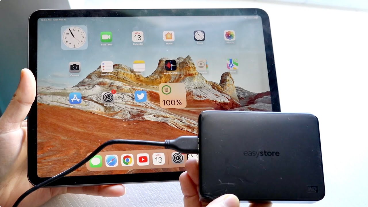 Как подключить внешний жесткий диск/SSD к iPad!