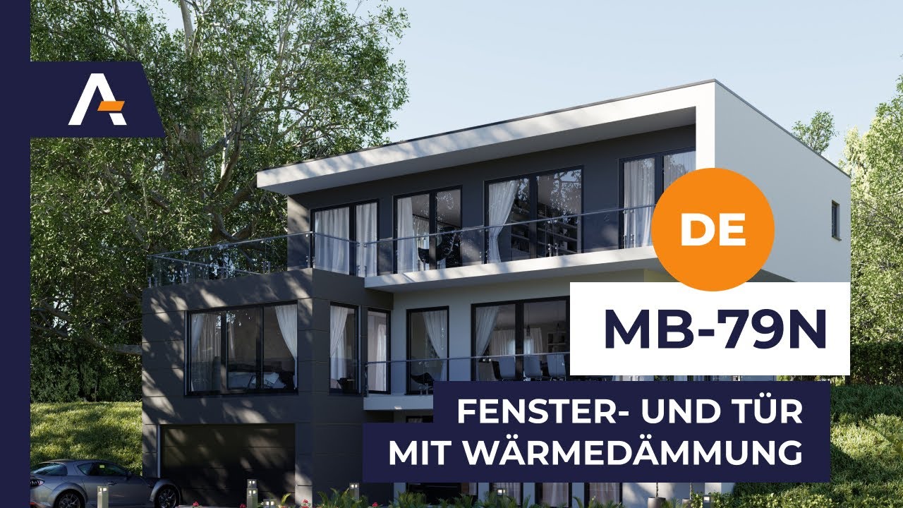 Alu Fenster und Alu Türen mit verdeckten Scharnieren System MB-79N
