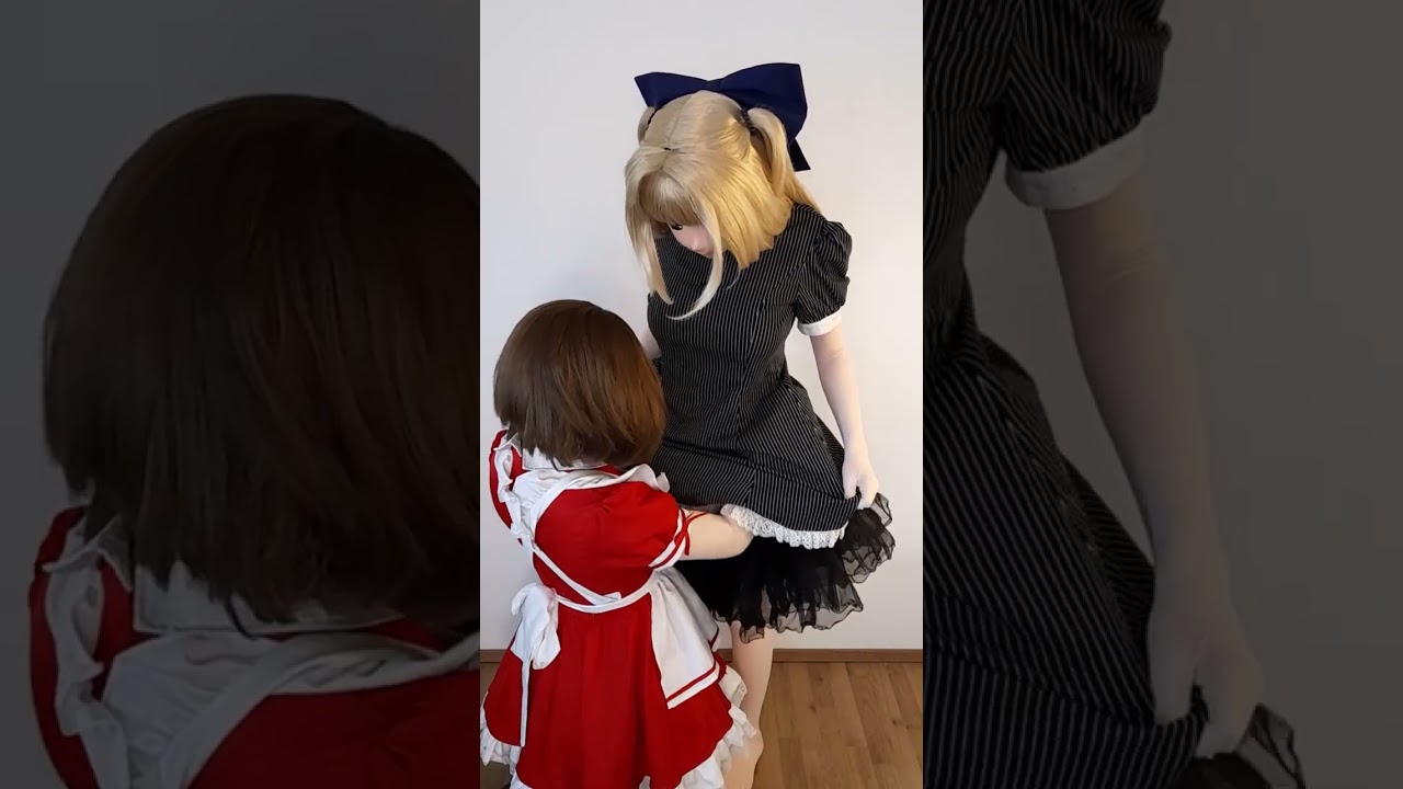 Putting Lina into a Maid Outfit ♥