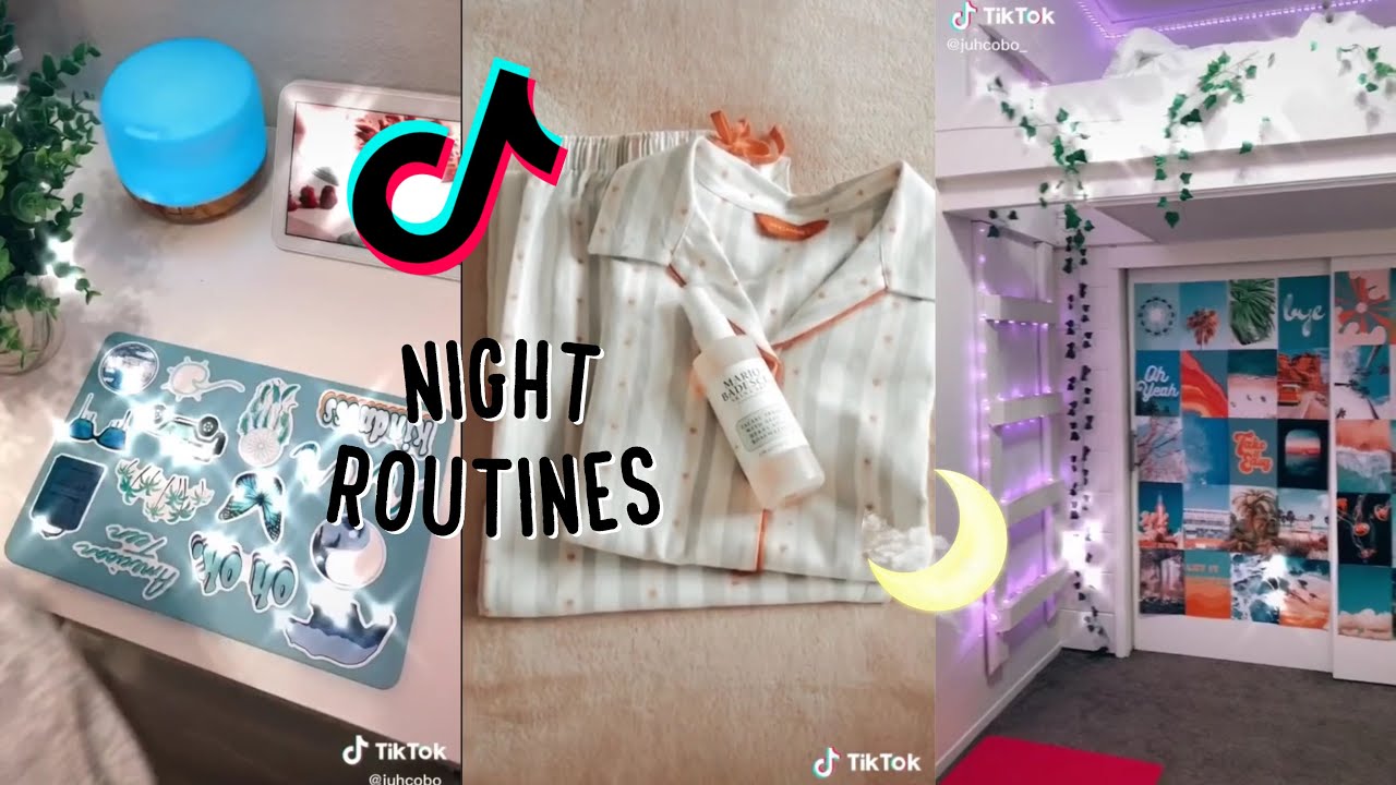 Night routine tiktok compilation
