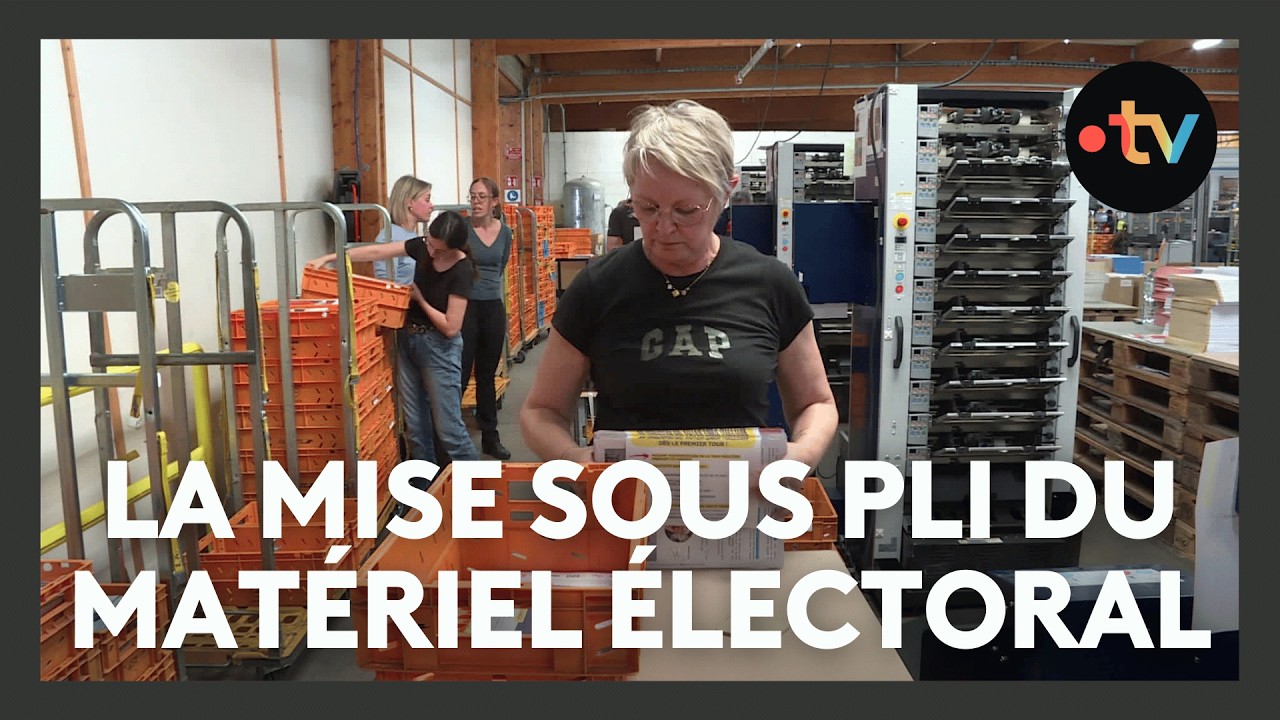 Les coulisses de la mise sous pli des documents électoraux pour les municipales